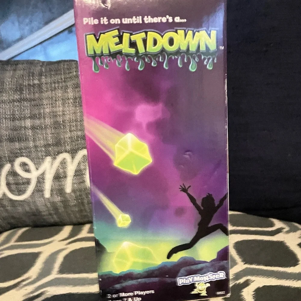 - NEW Board Game Monster Meltdown Game Pile It On Until Theres A Meltdown *